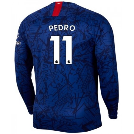 Koszulka Chelsea PEDRO 11 Domowe Koszulki Piłkarskie 2019-2020 Długi Rękaw